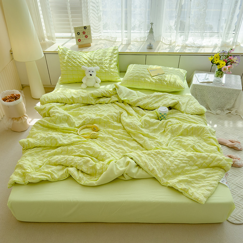 Summer Cooling Quilt Double-Size | Lightweight Breathable Bedding
