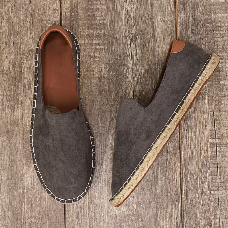 Wear-Resistant Canvas Men's Slip-On Loafers | Breathable Casual Shoes