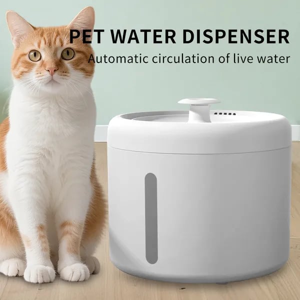 2500ML USB Automatic Cat Water Fountain | Quiet Pet Dispenser
