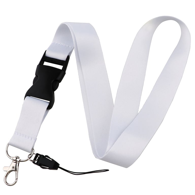 Elegant Solid-Color Phone Lanyard | Secure Neck Strap with Metal Clasp
