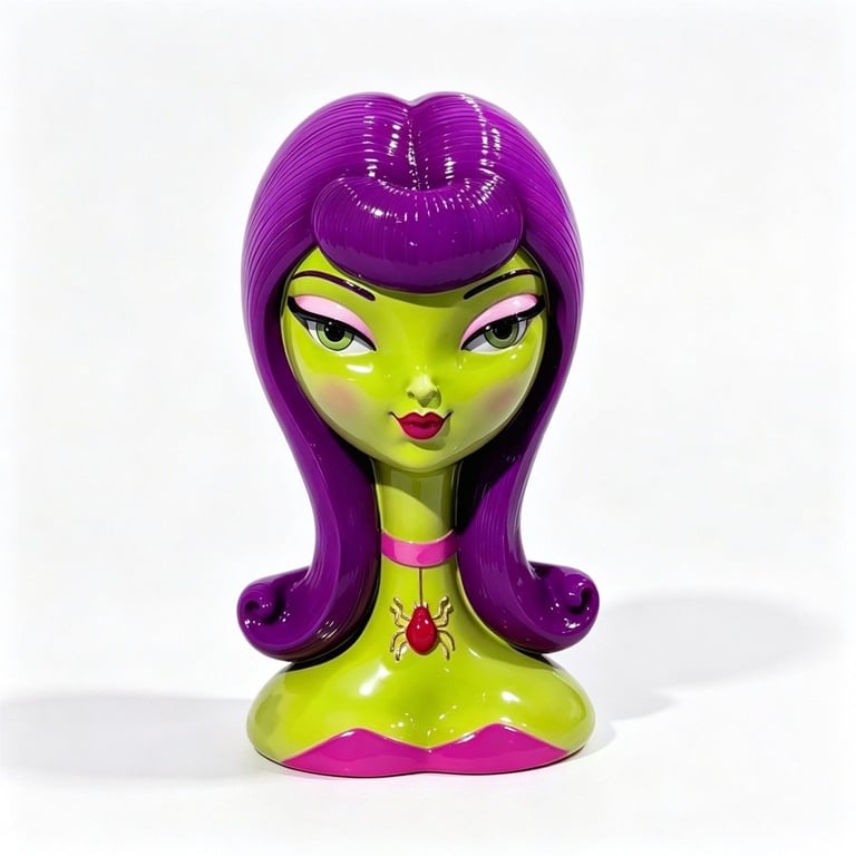 Halloween Resin Vintage Lady Head Figurine | Home & Kitchen Decor