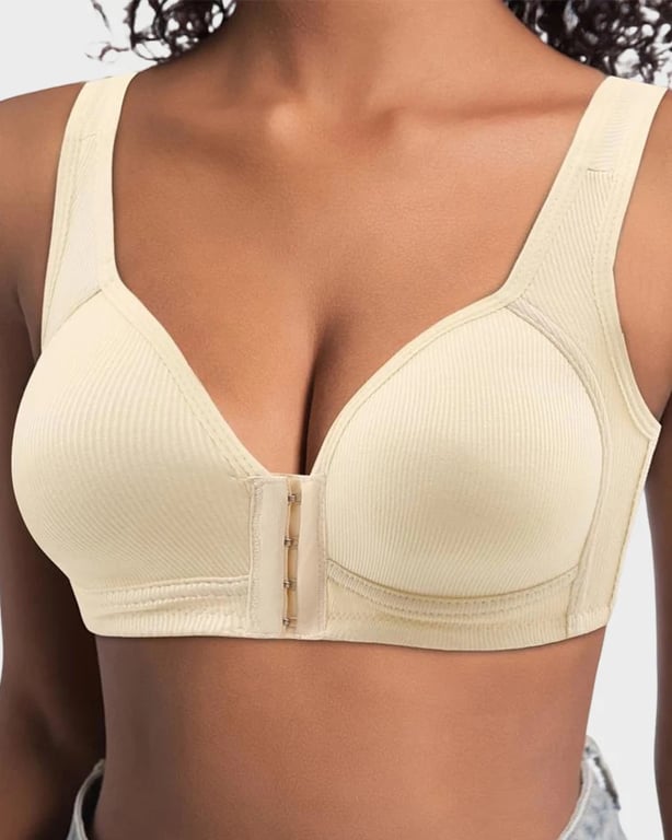 Easy-On Front Closure Wireless Support Bra | Comfort & Convenience