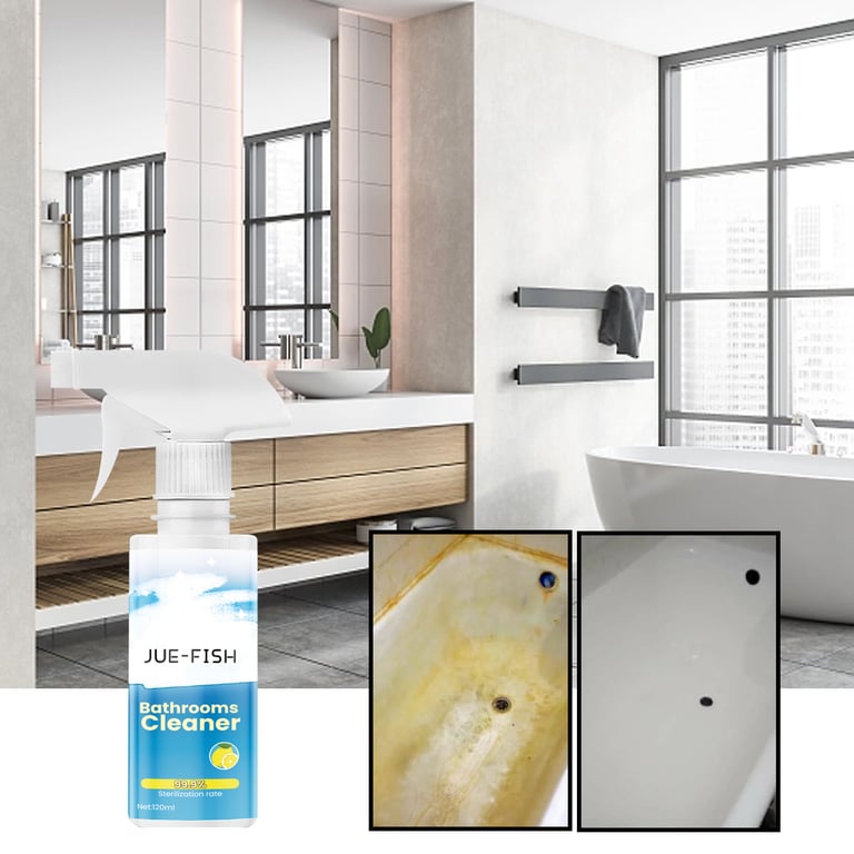 JueFish Bathroom Cleaner | Scale Remover for Glass, Tile & Stainless Steel