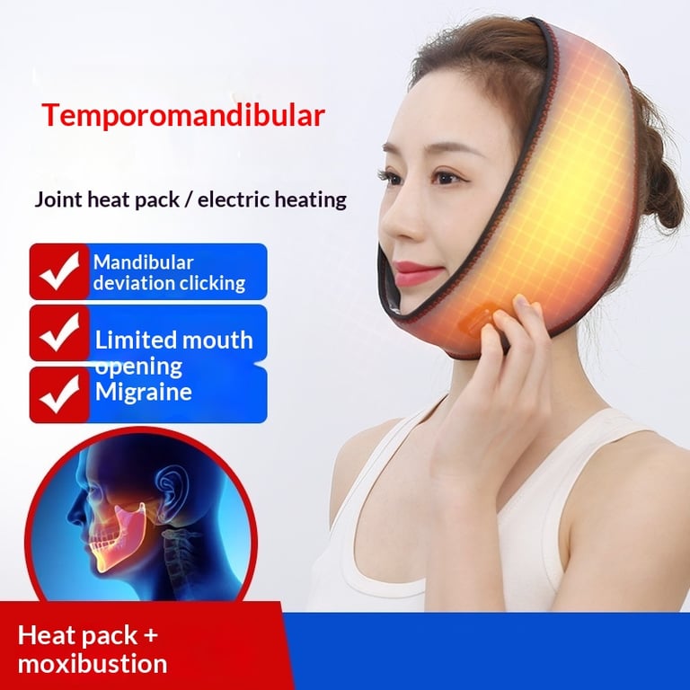 TMJ Heat Therapy Corrector | Electric Heating Pad for Jaw Pain Relief