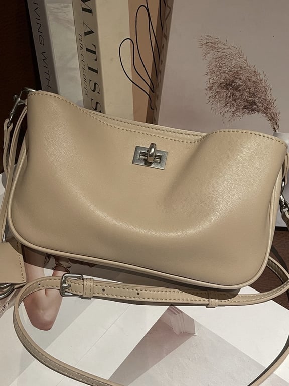 Top-Grain Vegetable-Tanned Leather Kelly Bag | Genuine Cowhide
