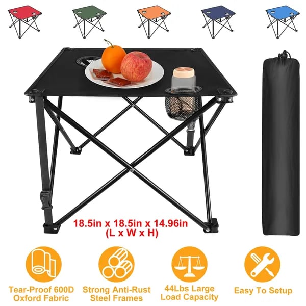Foldable Camping Table with Cup Holders | Portable Picnic Desk Canada