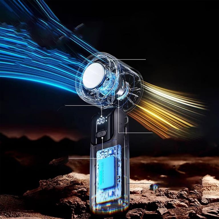 Portable Handheld Cooling Ice Fan | Rechargeable Turbo Personal Fans