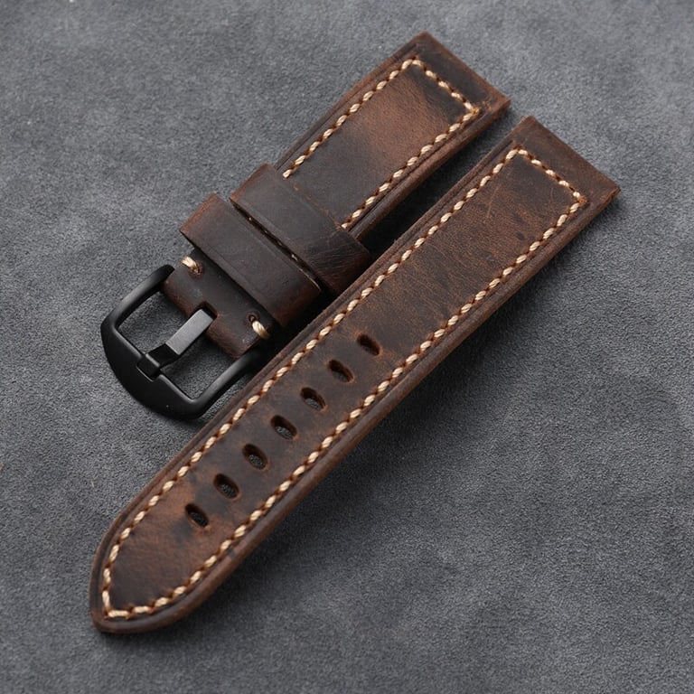 Handmade Italian Cowhide Vegetable Tanned Oily Watch Strap | Premium