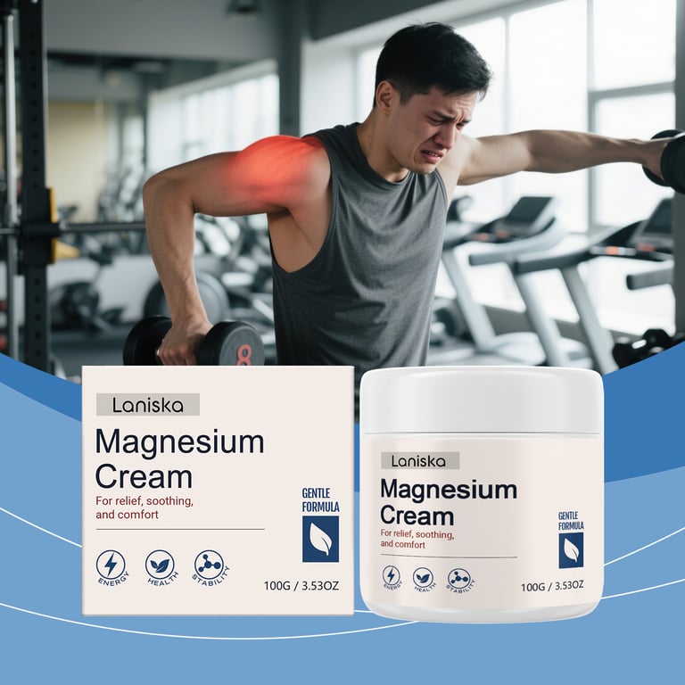 Laniska Magnesium Cream for Joint Pain Relief | Daily Massage Care
