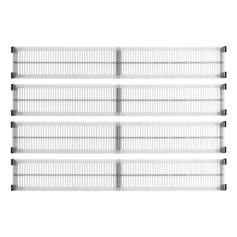 8Pcs DIY Drawer Divider Household Storage Organiser Adjustable Draw Separators