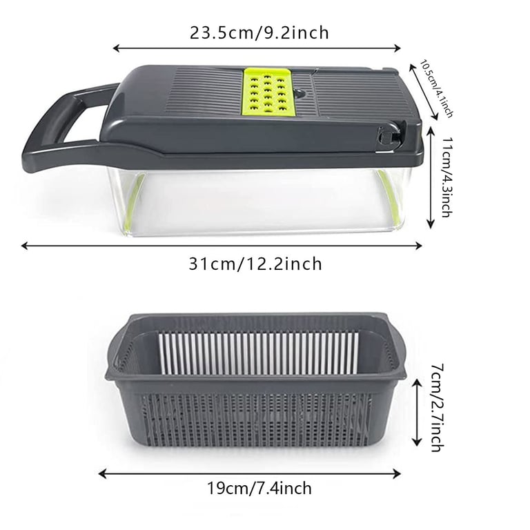 15-in-1 Vegetable Chopper & Fruit Cutter | Food Dicer Slicer Peeler