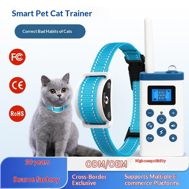 Remote Control Cat Training Collar | Waterproof Behavior Corrector