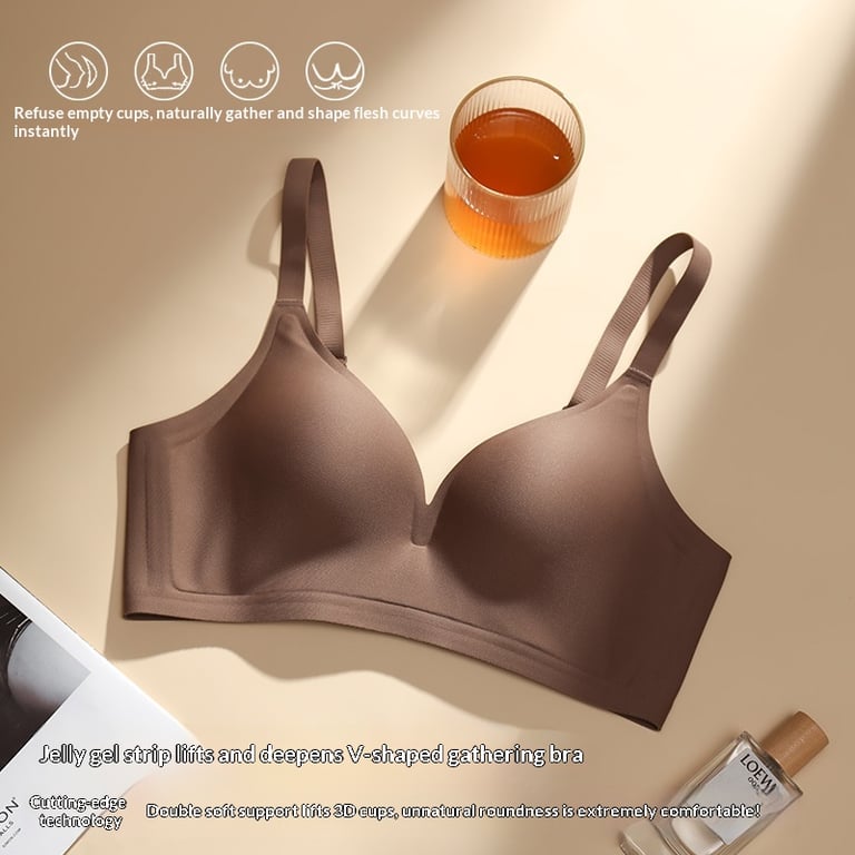 Thin Cup Push-Up Wireless Bra with Side Boob Control | Canada