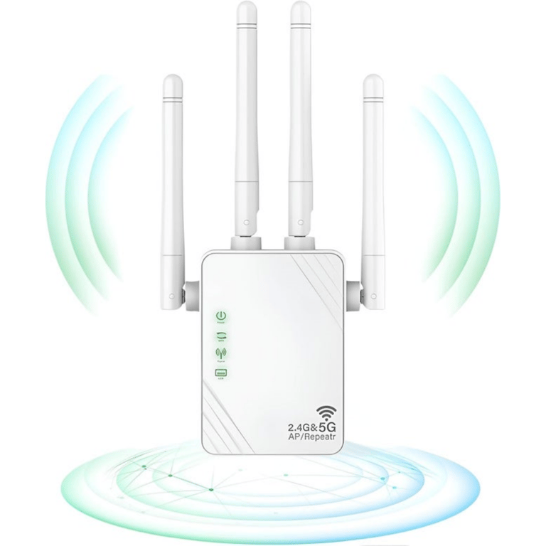 WiFi Amplifier 1200Mbps Dual Band | 4 Antennas Gigabit Port
