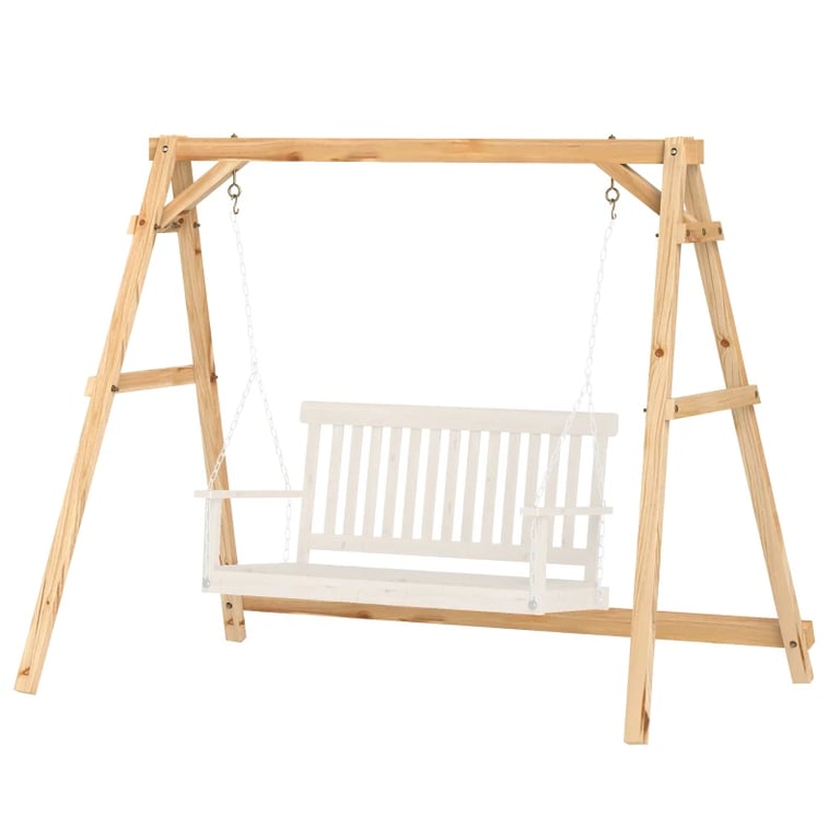 770lbs Heavy Duty A-Frame Porch Swing Stand | Reinforced Wooden Frame