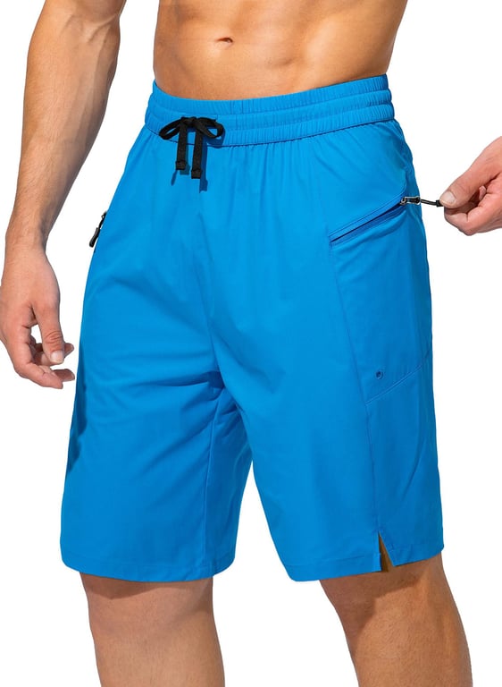 Men's Quick Dry Beach Shorts with Pockets | Drawstring Swim Trunks