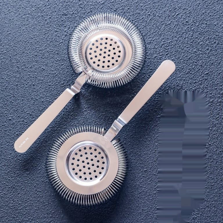 Stainless Steel European Hawthorne Cocktail Ice Filter Strainer