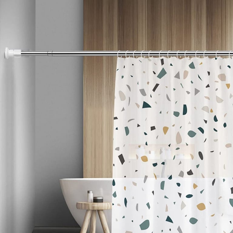 Heavy Duty Extendable Telescopic Shower Curtain Pole | Spring Tension Rod