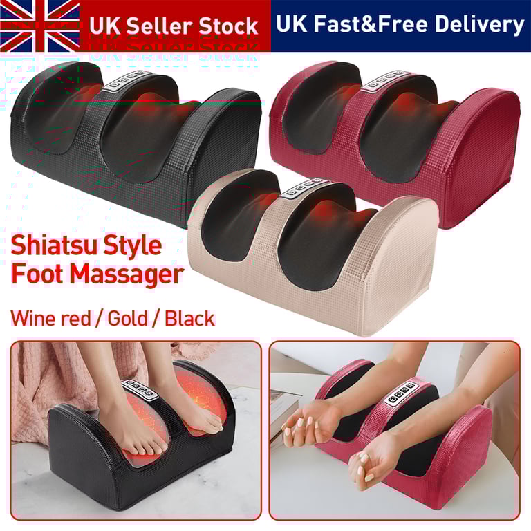 Electric Foot Massager with Heat | Shiatsu Kneading Calf Pain Relief