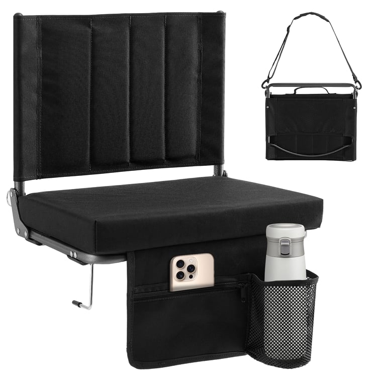 Stadium Seat with Backrest Support | Padded Bleacher Chair Canada