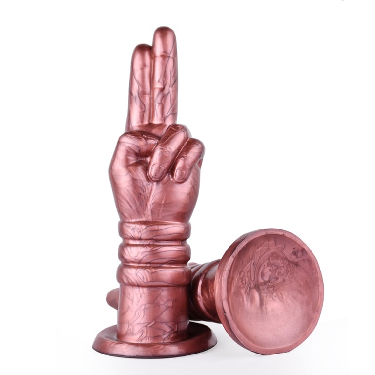 Hand-Shaped Silicone Insertable Toy | Premium Rose Gold Design