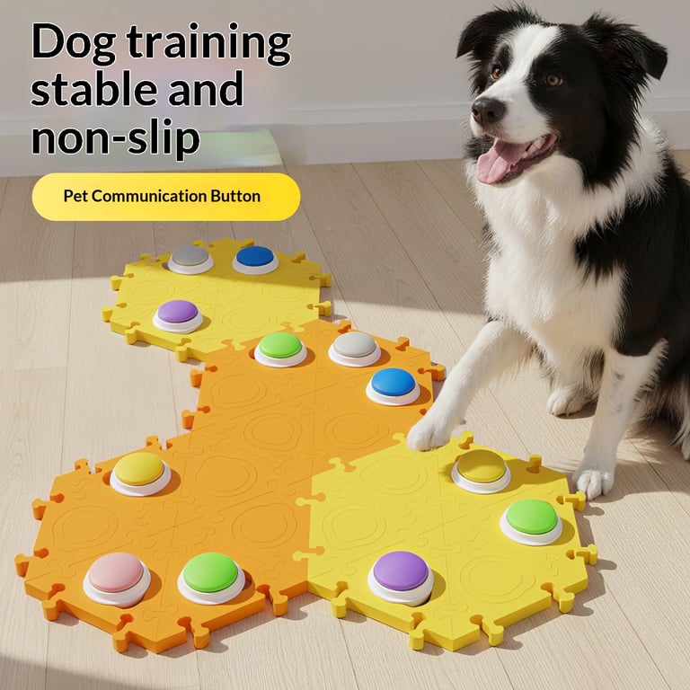 Dog Talking Button Sound-Producing Toy | Interactive Communication Mat