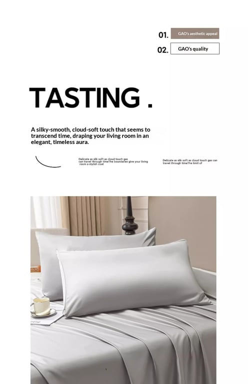 Summer Cooling Ice Silk Bed Sheet Set | Home & Kitchen Luxury Bedding