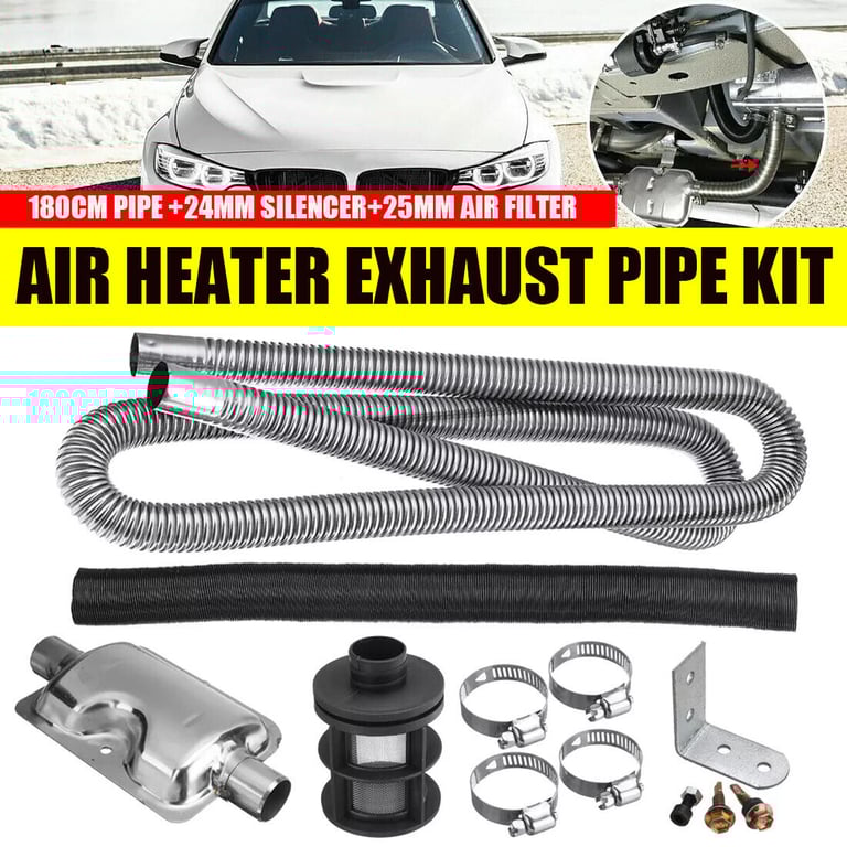 180CM Exhaust Pipe 24mm Exhaust-Silencer 25mm Air Filter For Air  Heater NEW